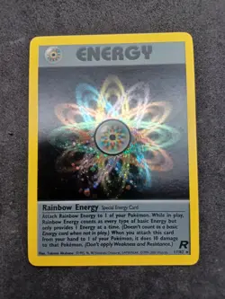Pokemon Rainbow Energy 17/82 Holo Rare Unlimited WotC Pokemon Team Rocket - Image 1