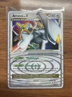 Arceus LV.X Ultra Rare Holo Arceus 94/99 Pokemon TCG 2009 Legendary Card - Image 1