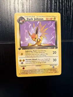 Dark Jolteon 38/82 Pokemon TCG 1st Edition Team Rocket NM Vintage 2000 Card - Image 2