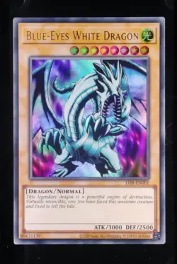 Yu Gi Oh! Blue-Eyes White Dragon LOB-EN001 Legend of Blue Eyes 25th Anniversary - Image 1