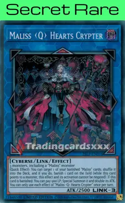 Yu-Gi-Oh! Maliss <Q> Hearts Crypter : SE 25LP-EN016 - Image 1