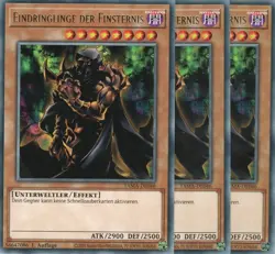 yugioh 3x Eindringlinge der Finsternis TAMA-DE046 RARE 1AUFLAGE DEUTSCH - Image 1