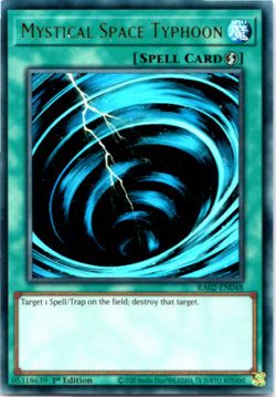 Mystical Space Typhoon - RA02-EN048 - Ultra Rare - 1st Edition Yugioh - Image 1