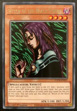 Witch of the Black Forest - TOCH-EN027 - Rare - 1st Edition - Yugioh TCG - Image 1