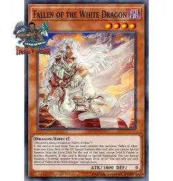 Yugioh! 1x Fallen of the White Dragon BPRO-EN024 Secret Rare 1st Ed NM - Image 1