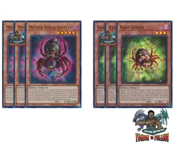 Yugioh! 3x Baby Spider Mother Spider Splitter BLMR Ultra Rare 1st Ed NM - Image 1