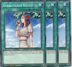 yugioh 3x Verbotener Kelch L5DD-DEC20 COMMON 1AUFLAGE DEUTSCH - Image 1