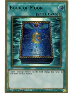 MINT Book of Moon - MGED-EN039 - Premium Gold Rare 1st Edition Yugioh - Image 1