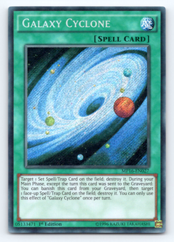 Galaxy Cyclone - MP16-EN027 - Secret Rare - 1st Edition Yugioh - Image 1