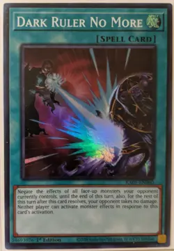 YuGiOh Dark Ruler No More Super Rare 1st Edition RA01-EN060 - Image 1