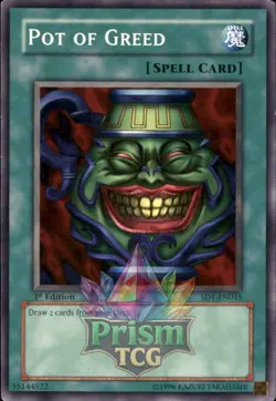 1st Ed Pot of Greed SD1-EN015 Yugioh - Image 1