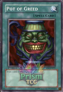 1st Ed Pot of Greed SD2-EN017 Yugioh - Image 1