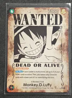 Monkey D Luffy Op13 118 Wanted Poster One Piece Card Game Tcg - Image 1