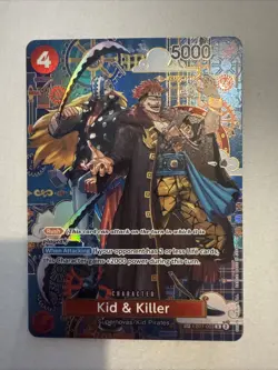 One Piece Card Game TCG Kid and Killer EB01-003 Alternate Art - Image 1