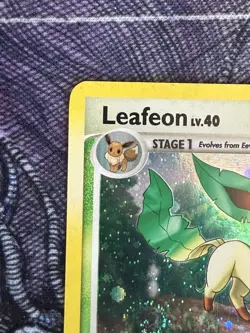 Leafeon 24/100 Majestic Dawn Cosmos Holo Rare LP+ Vintage 2008 Pokemon TCG - Image 5