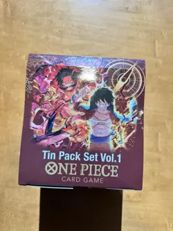 One Piece TCG Op-10 Tin Set Volume 1 Display Case Sealed - Image 1