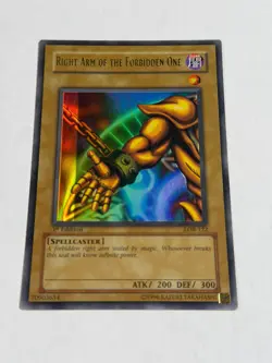 Yugioh Right Arm of the Forbidden One LOB-122 Ultra Rare 1st Edition FOIL LINE L - Image 1
