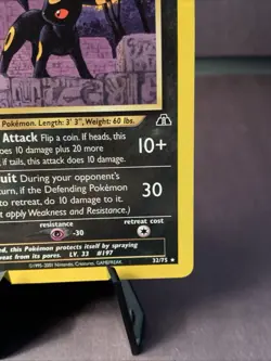 Pokemon TCG Umbreon 32/75 Non Holo Rare Neo Discovery 2001 VTG WOTC NM/LP - Image 4