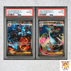 PSA 10 Mega Charizard SR SAR Set 094/080 110/080 Inferno X Pokemon Card Japanese - Image 1