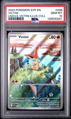 Victini SVP EN 208 PSA 10 GEM MINT 2025 Pokemon Black Star Promo - Image 1
