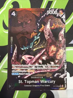 ONE PIECE ST. TOPMAN WARCURY OP13-089 R ALT ART CARRYING ON HIS WILL ENGLISH - Image 1