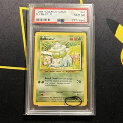PSA 10 Bulbasaur 44/102 1999-2000 4th Print -Graded Pokemon Card- Base Set - Image 1