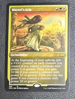 Mayael's Aria Double Masters Foil Etched MTG NM Magic Card - Image 1