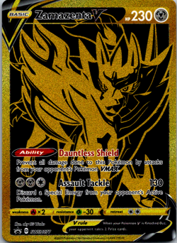 Zamazenta V SWSH077 SWSH: Sword & Shield Promo Cards Holo NM Near Mint - Image 1