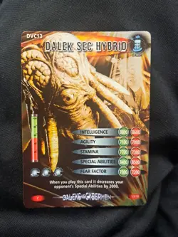 Doctor Who Battles In Time Card Foil Dalek Sec Hybrid VS Cybermen 13/18 DVC13 - Image 1
