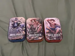 One Piece Card Game Tin Pack Set Vol.2 All Three Tins!! - Image 1