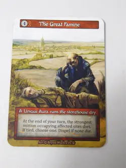 The Great Famine Non-Foil Unique Sorcery Arthurian Legends AL TCG Trading Card - Image 1