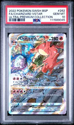 Charizard VSTAR SWSH262: Sword & Shield Promo Cards Holo UPC PSA 10 Gem Mint - Image 1