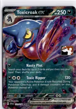 Toxicroak ex Double Rare Prize Pack Series Cards 131/198 NM - Image 1