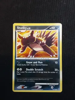 Stunky - 76/100 - Common - Stormfront - 2008 - Pokemon Card - LP - Image 1