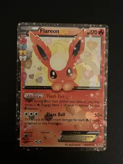 Pokemon TCG Card - Flareon EX RC6/RC32 Generations Radiant Collection - Image 1