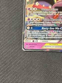 The Pokemon Company Muk & Alolan Muk GX 61/214 Unbroken Bonds Holo TAG TEAM - Image 3