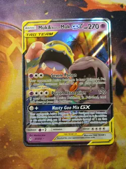 Muk & Alolan Muk GX 61/214 Tag Team Sm-Unbroken Bonds Holo🔥🔥🔥 - Image 1