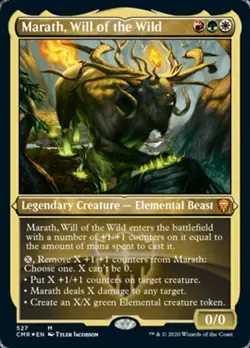Marath, Will of the Wild x1 1x FOIL ETCHED Commander Legends NM MTG - Image 1