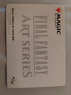 MTG Final Fantasy Art Series Barret Wallace x1 NM Art Card 8/53 - Image 2