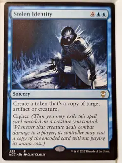 Stolen Identity - Commander: Streets of New Capenna - Magic the Gathering MTG - Image 1