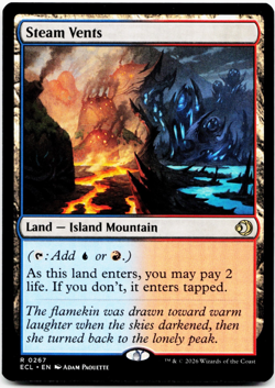 Steam Vents [Lorwyn Eclipsed] Magic MTG ECL 0267 - Shock Land 💧🔥 - Image 3