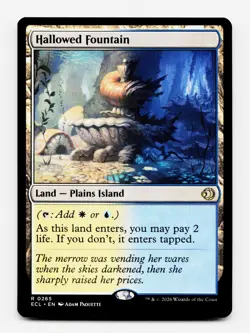 Hallowed Fountain [Lorwyn Eclipsed] Magic MTG ECL 0265 - Shock Land ⚪💧 - Image 1