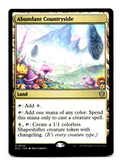 Abundant Countryside [Commander: Lorwyn Eclipsed] Magic MTG ECC 0022 NM - Image 1