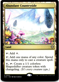 Abundant Countryside [Commander: Lorwyn Eclipsed] Magic MTG ECC 0022 NM - Image 3