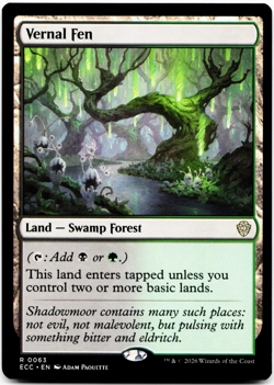 Vernal Fen [Commander: Lorwyn Eclipsed] MTG Magic 💀🌳 - Image 3