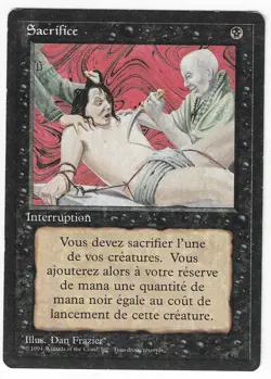 ►Magic-Style◄ MTG - Sacrifice - French Revised FBB - Good - Image 1