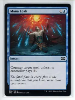 MANA LEAK Double Masters 2022 #58 2X2(NM+)(MTG) - Image 1