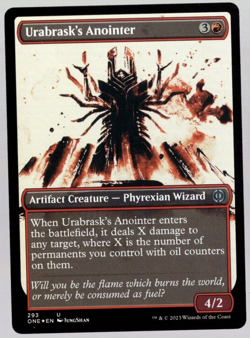 (x4) Urabrask's Anointer 293 Uncommon Showcase Foil All Will Be One MTG NM - Image 1