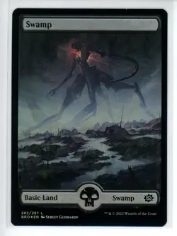 SWAMP (282) - FULL ART The Brothers' War FOIL #282 BRO(NM+)(MTG) - Image 1