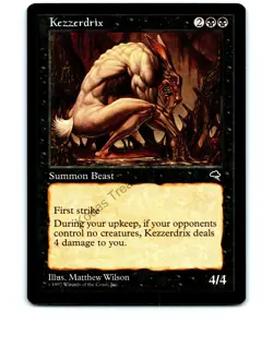 Kezzerdrix Black #139 Rare Tempest MTG NP Near Mint or Better - Image 1